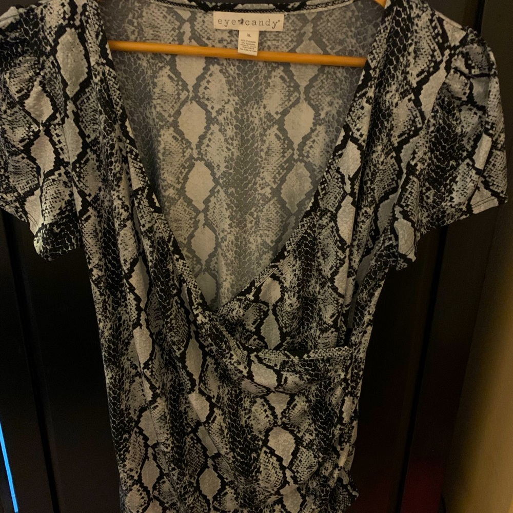 Sexy faux wrap top
